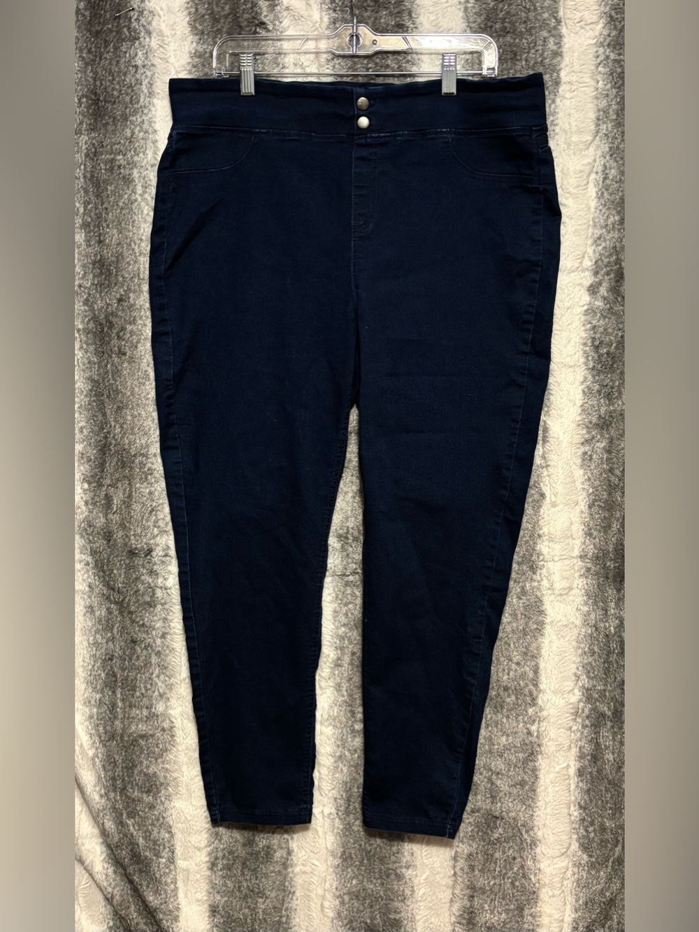 Terra & Sky Dark Navy Pull-On Jeggings size 1X (16W-18W)